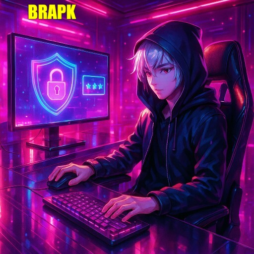 Imagem promocional BRAPK destacando login rápido e ambiente seguro